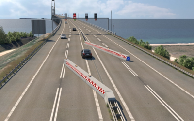SPIE installs VEVA® automated vehicle guidance system/ movable guardrail on Storebaelt bridge